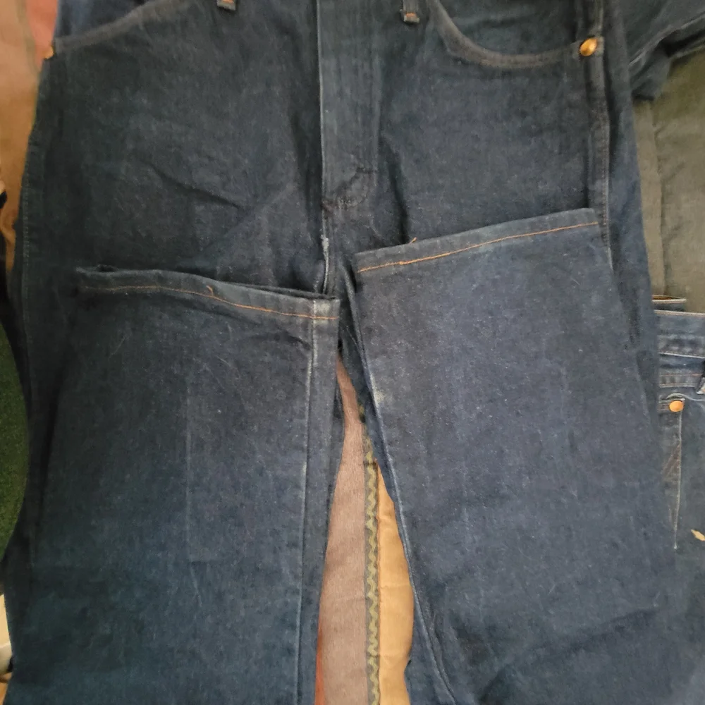 Lot of 3. MWZ Wrangler Originals. Men's Blue Jeans Excellent, Ready To Ride. - Picture 7 of 7